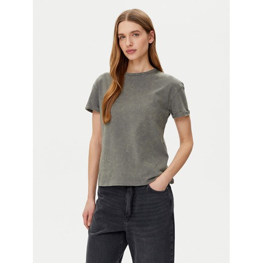 Noisy May T-Shirt Brandy 27033185 Szary Slim Fit ze sklepu MODIVO w kategorii Bluzki damskie - zdjęcie 181194889