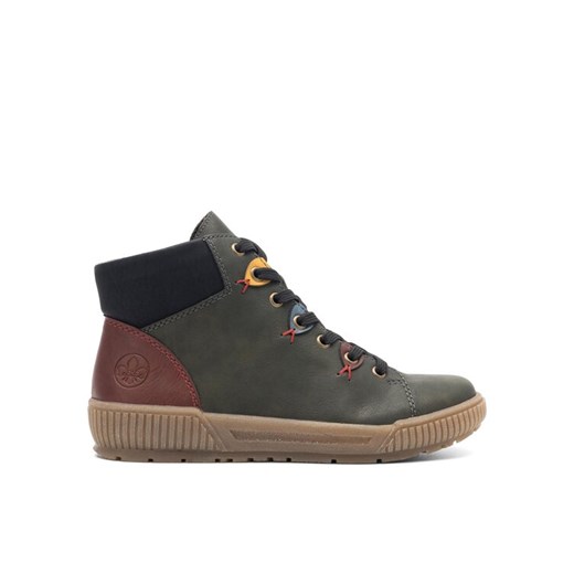 Rieker Botki N0711-54 Zielony ze sklepu MODIVO w kategorii Workery damskie - zdjęcie 181195527