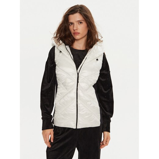 DKNY Bezrękawnik DP4V3157 Biały Regular Fit ze sklepu MODIVO w kategorii Kamizelki damskie - zdjęcie 181196135