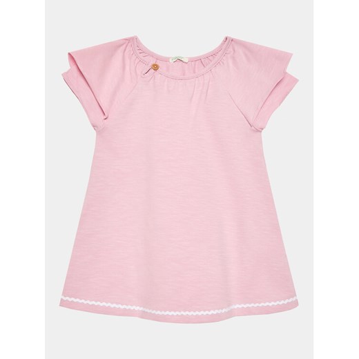 United Colors Of Benetton Sukienka codzienna 3LHAAV006 Różowy Regular Fit ze sklepu MODIVO w kategorii Sukienki niemowlęce - zdjęcie 181197255