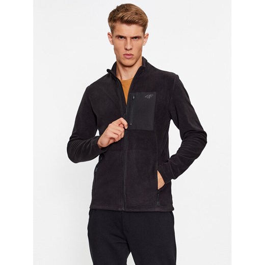 4F Polar 4FAW23TFLEM123 Czarny Regular Fit ze sklepu MODIVO w kategorii Bluzy męskie - zdjęcie 181198175