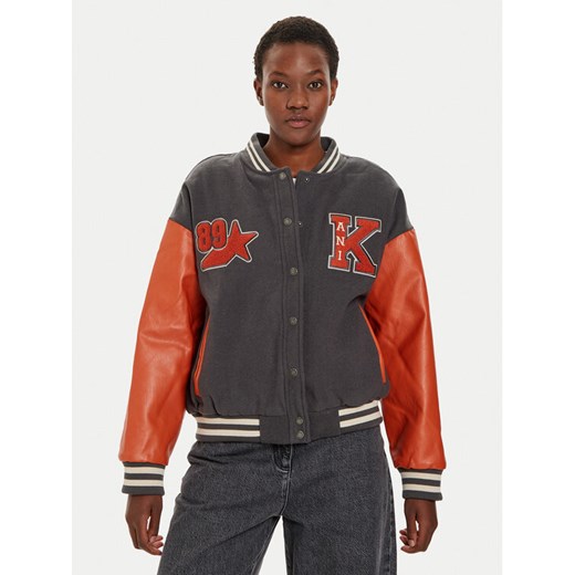 Karl Kani Kurtka bomber 61750001 Szary Loose Fit ze sklepu MODIVO w kategorii Kurtki damskie - zdjęcie 181198287