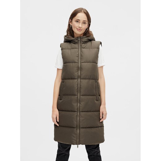 Pieces Bezrękawnik 17117414 Khaki Regular Fit ze sklepu MODIVO w kategorii Kamizelki damskie - zdjęcie 181199176