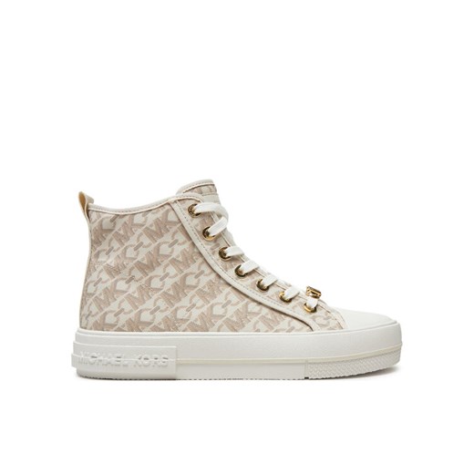 MICHAEL Michael Kors Trampki Evy High Top 43F4EYFE5B Beżowy ze sklepu MODIVO w kategorii Trampki damskie - zdjęcie 181199966