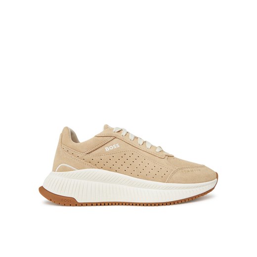 BOSS Sneakersy Ttnmevo 50536421 Beżowy ze sklepu MODIVO w kategorii Buty sportowe damskie - zdjęcie 181201418