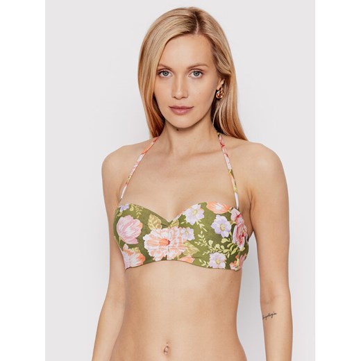 Seafolly Góra od bikini Paradise Garden 30574-960 Zielony ze sklepu MODIVO w kategorii Stroje kąpielowe - zdjęcie 181201466
