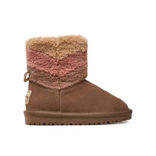 Pepe Jeans Śniegowce PGS50201 Brązowy ze sklepu MODIVO w kategorii Buty zimowe dziecięce - zdjęcie 181204296