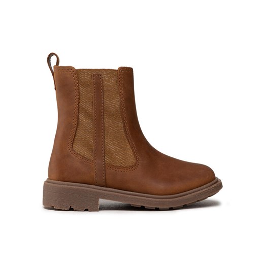 Clarks Botki Astrol Orin T 261541686 Brązowy ze sklepu MODIVO w kategorii Buty zimowe dziecięce - zdjęcie 181204528