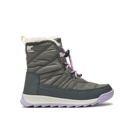 Sorel Śniegowce Whitney™II Plus Lace Wp 2088591052 Szary ze sklepu MODIVO w kategorii Buty zimowe dziecięce - zdjęcie 181205227