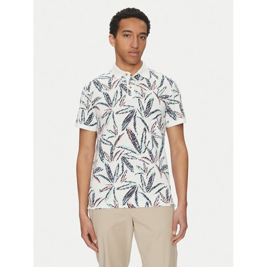 Tom Tailor Polo 1045706 Biały Regular Fit ze sklepu MODIVO w kategorii T-shirty męskie - zdjęcie 181206875