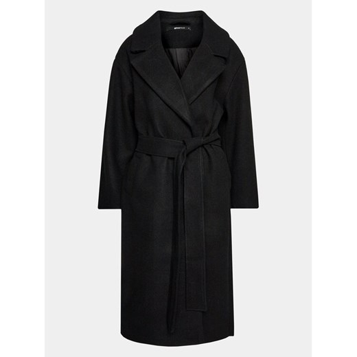 Gina Tricot Płaszcz przejściowy 20609 Czarny Regular Fit ze sklepu MODIVO w kategorii Płaszcze damskie - zdjęcie 181208589