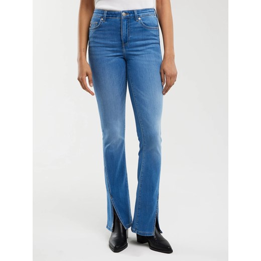Jeansy damskie bootcut z rozcięciami niebieskie Blake 402 ze sklepu Big Star w kategorii Jeansy damskie - zdjęcie 181210028