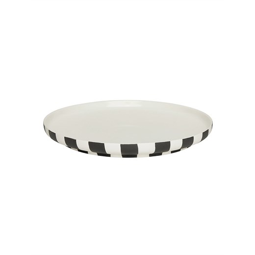 OYOY living design Talerz obiadowy &quot;Toppu&quot; w kolorze biało-czarnym - Ø 26,5 cm ze sklepu Limango Polska w kategorii Talerze - zdjęcie 181210768