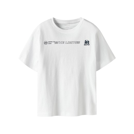 name it Koszulka &quot;Hold&quot; w kolorze białym ze sklepu Limango Polska w kategorii T-shirty chłopięce - zdjęcie 181211478