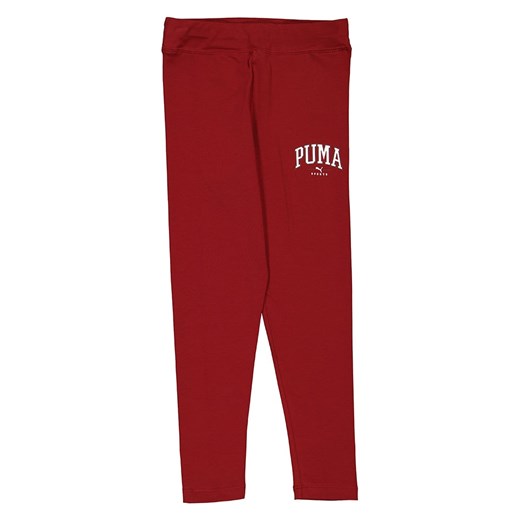 Puma Legginsy &quot;Squad&quot; w kolorze czerwonym ze sklepu Limango Polska w kategorii Spodnie dziewczęce - zdjęcie 181211566