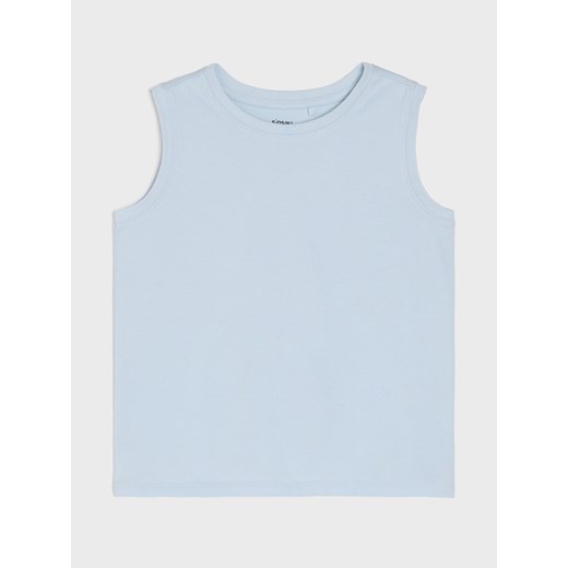 Sinsay - Koszulki bez rękawów w stylu basic 5 pack - błękitny Sinsay 110 Sinsay