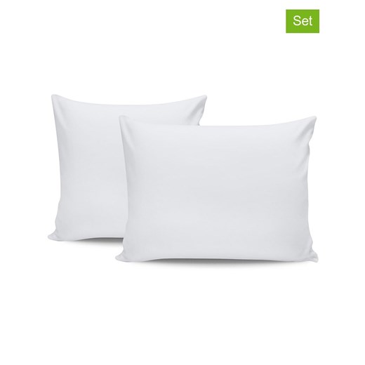 Colourful Cotton Poszewki renforcè (2 szt.) w kolorze białym na poduszkę ze sklepu Limango Polska w kategorii Poszewki na poduszki - zdjęcie 181211958