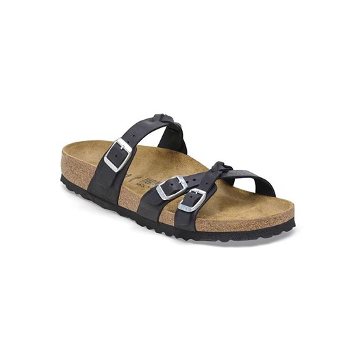 Birkenstock Skórzane klapki &quot;Arizona&quot; w kolorze czarnym ze sklepu Limango Polska w kategorii Klapki damskie - zdjęcie 181212355