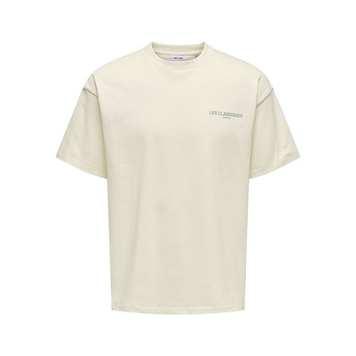 ONLY &amp; SONS Koszulka w kolorze beżowym ze sklepu Limango Polska w kategorii T-shirty męskie - zdjęcie 181217539