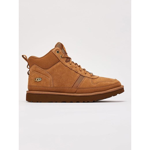 UGG Skórzane botki &quot;Highland&quot; w kolorze jasnobrązowym ze sklepu Limango Polska w kategorii Buty zimowe męskie - zdjęcie 181218875