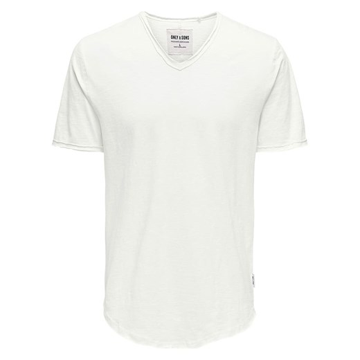 T-shirt męski Only & Sons casual bawełniany z krótkim rękawem 