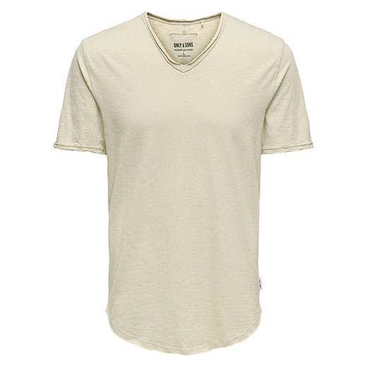 T-shirt męski Only & Sons bawełniany z krótkim rękawem na wiosnę 
