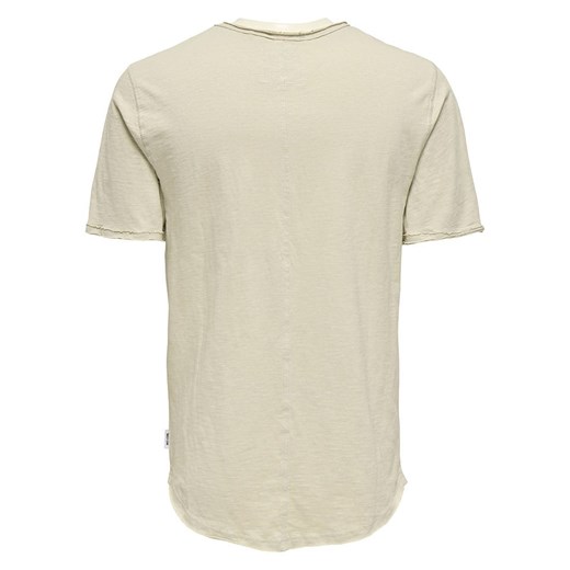 T-shirt męski Only & Sons na wiosnę z krótkim rękawem bawełniany 