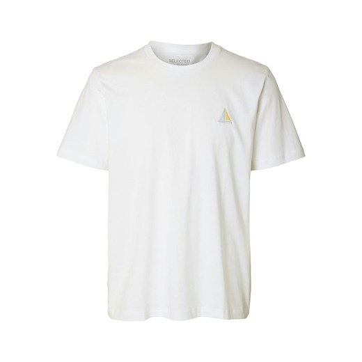 SELECTED HOMME Koszulka w kolorze białym ze sklepu Limango Polska w kategorii T-shirty męskie - zdjęcie 181219026