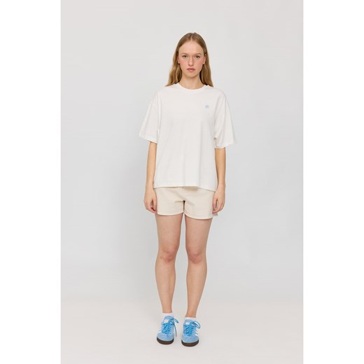 Bluzka damska Mazine biała casual z okrągłym dekoltem 