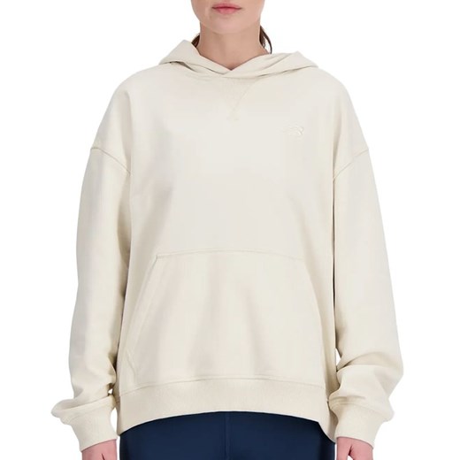 Bluza damska New Balance WT41537LIN - beżowa ze sklepu streetstyle24.pl w kategorii Bluzy damskie - zdjęcie 181219309