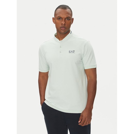 EA7 Emporio Armani Polo 7M000183 AF13511 U9060 Błękitny Regular Fit ze sklepu MODIVO w kategorii T-shirty męskie - zdjęcie 181219328