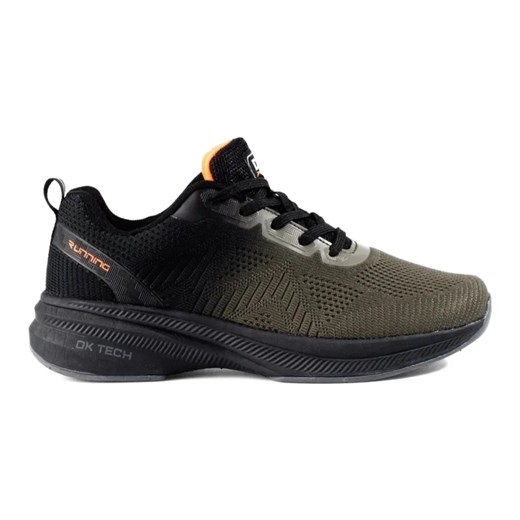 Sportowe buty tekstylne damskie czarne DK ze sklepu ButyModne.pl w kategorii Buty sportowe damskie - zdjęcie 181220299