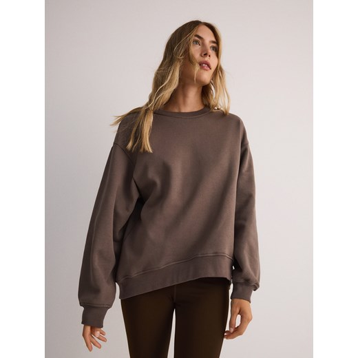 Reserved - Bluza oversize - brązowy Reserved L promocyjna cena Reserved