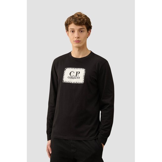 C.P. COMPANY Czarny męski longsleeve, Rozmiar L ze sklepu outfit.pl w kategorii T-shirty męskie - zdjęcie 181222379