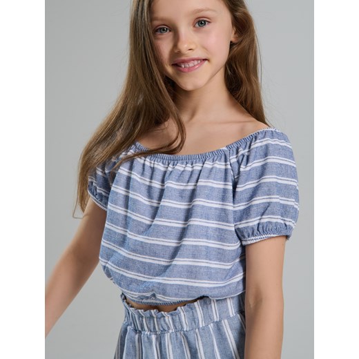 Sinsay - Komplet dzianinowy w paski - wielobarwny Sinsay 140 Sinsay