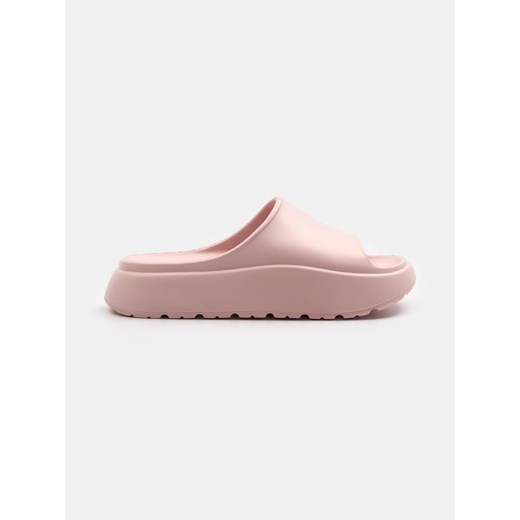 Klapki damskie różowe Sinsay casual bez zapięcia płaskie 