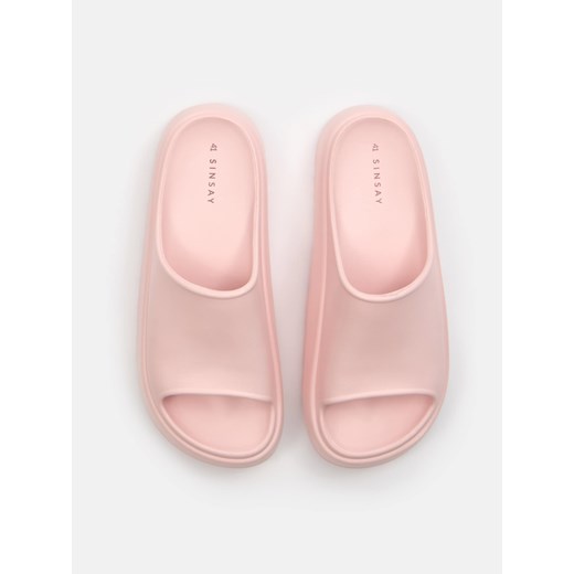 Sinsay klapki damskie casual bez zapięcia 