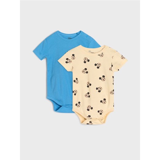 Sinsay - Body 2 pack Mickey Mouse - mid blue ze sklepu Sinsay w kategorii Odzież dla niemowląt - zdjęcie 181223117