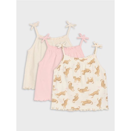 Sinsay - Koszulki 3 pack - wielobarwny - id: 176EB-MLC - marki Sinsay - 181223126 Sinsay - Koszulki 3 pack - wielobarwny ze sklepu Sinsay w kategorii Bluzki dziewczęce - zdjęcie 181223126