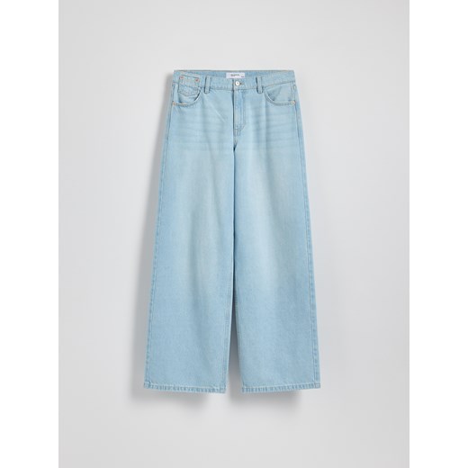 Reserved - Jeansy wide leg baggy - niebieski ze sklepu Reserved w kategorii Jeansy damskie - zdjęcie 181223959