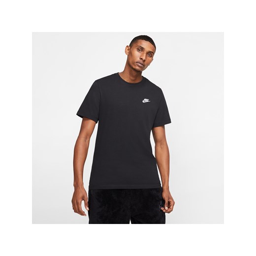 T-shirt męski Nike Sportswear Club - Czerń ze sklepu Nike poland w kategorii T-shirty męskie - zdjęcie 181224447