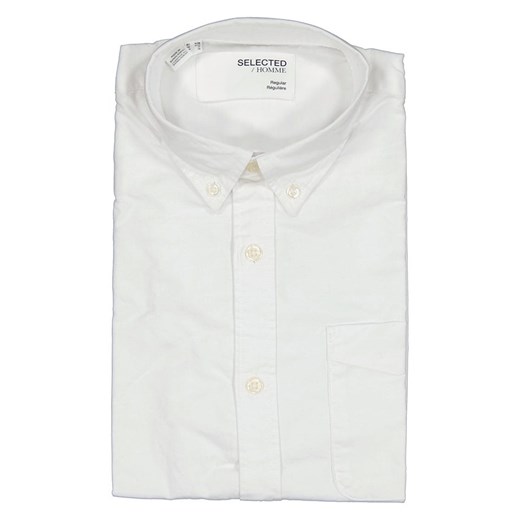 SELECTED HOMME Koszula - Regular fit - w kolorze białym ze sklepu Limango Polska w kategorii Koszule męskie - zdjęcie 181224496