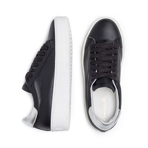 Anna Morellini Skórzane sneakersy &quot;Amella&quot; w kolorze czarnym Anna Morellini 38 okazyjna cena Limango Polska