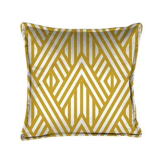 Tierra Bella Poszewka &quot;Lines&quot; w kolorze musztardowym na poduszkę - 45 x 45 cm ze sklepu Limango Polska w kategorii Poszewki na poduszki - zdjęcie 181224846