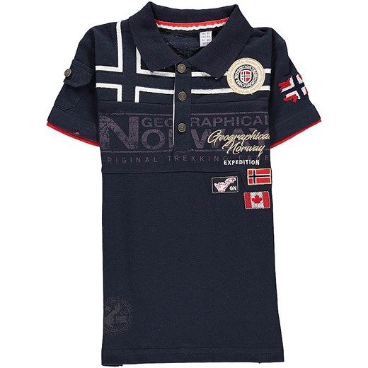 Geographical Norway Koszulka polo &quot;Klipo&quot; w kolorze granatowym ze sklepu Limango Polska w kategorii T-shirty chłopięce - zdjęcie 181224866