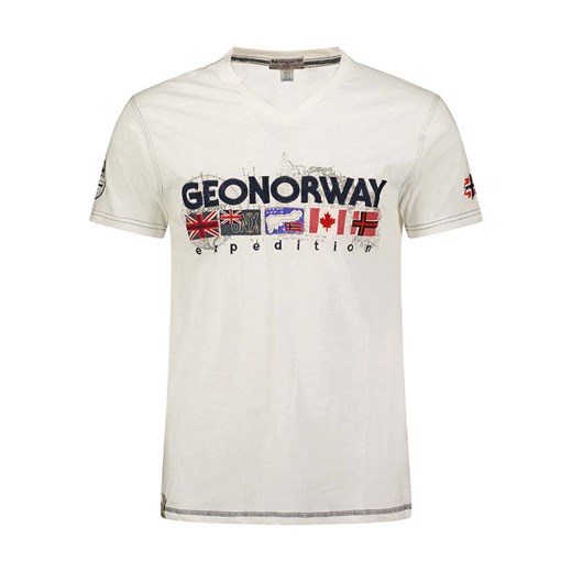 Geographical Norway Koszulka &quot;Jouky&quot; w kolorze białym ze sklepu Limango Polska w kategorii T-shirty chłopięce - zdjęcie 181224895