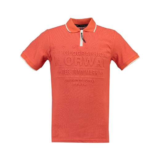 Geographical Norway Koszulka polo &quot;Kupply&quot; w kolorze koralowym ze sklepu Limango Polska w kategorii T-shirty chłopięce - zdjęcie 181224899