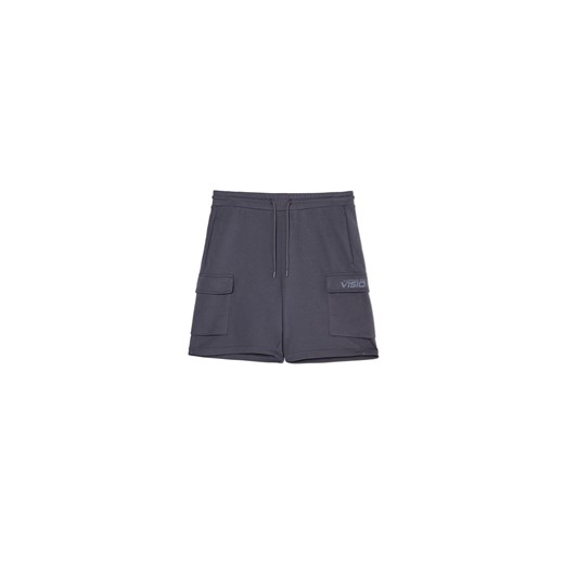 Cropp - Szare szorty z kieszeniami cargo - szary ze sklepu Cropp w kategorii Spodenki męskie - zdjęcie 181225578