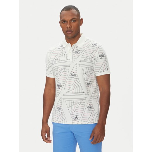 Tommy Hilfiger Polo Sailing MW0MW39309 Écru Regular Fit ze sklepu MODIVO w kategorii T-shirty męskie - zdjęcie 181226599