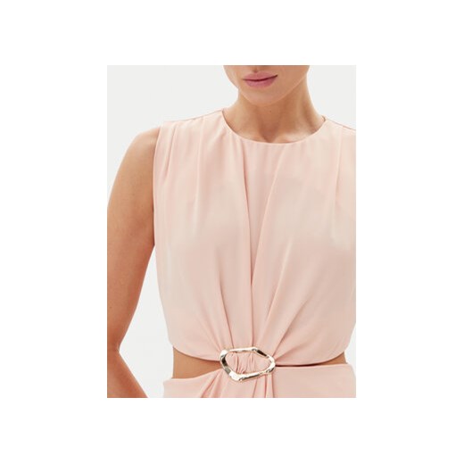 Haveone Sukienka wieczorowa AFS-N029 Beżowy Regular Fit Haveone XS MODIVO